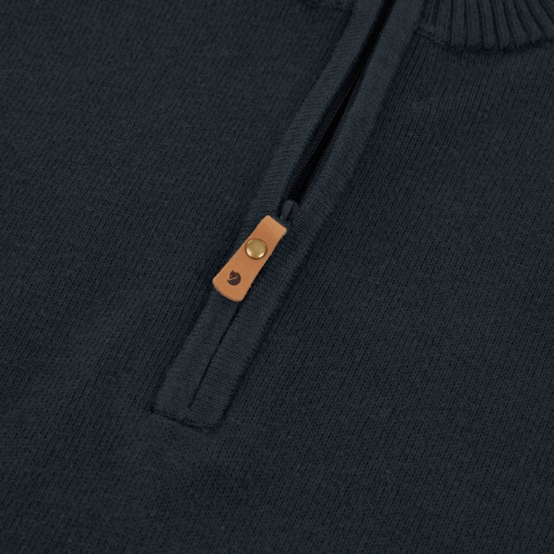 Felpa da trekking uomo Fjällräven Övik Lite Half Zip dark navy 3