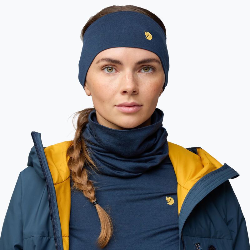 Fascia per la testa Fjällräven Bergtagen Merino mountain blue 4