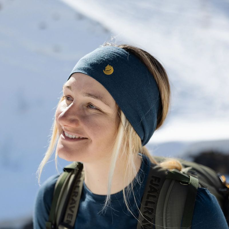 Fascia per la testa Fjällräven Bergtagen Merino mountain blue 8