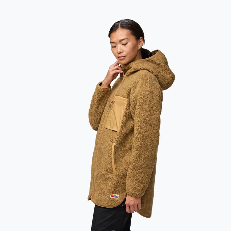 Pile donna Fjällräven Vardag Pile Fleece Long buckwheat brown 4