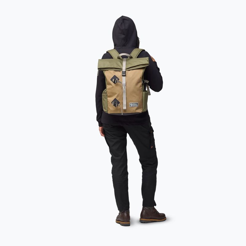 Zaino urbano Fjällräven Vardag Foldsack 25 l green/clay 9