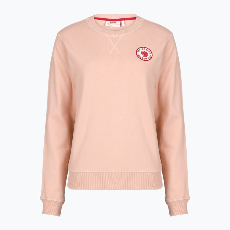 Felpa uomo Fjällräven 1960 Logo Badge Sweater chalk rose