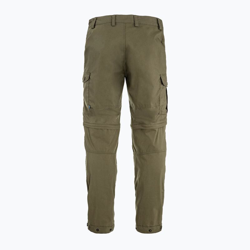 Pantaloni da trekking da uomo Fjällräven Vidda Pro Lite Zip Off laurel green 15