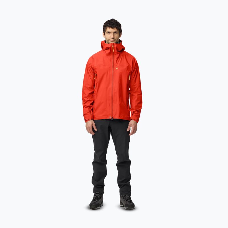 Giacca softshell da uomo Fjällräven Bergtagen GTX Lite flame orange 2