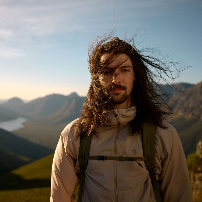 Giacca antivento da uomo Fjällräven Keb Latt Wind fossil 5