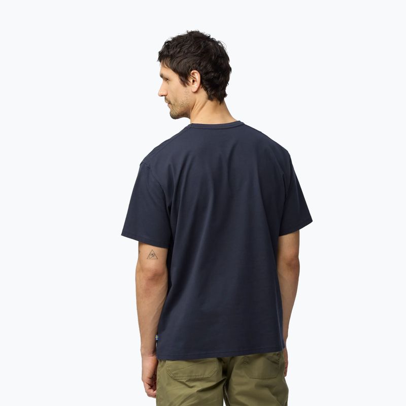 Maglietta da uomo Fjällräven Relaxed dark navy 2