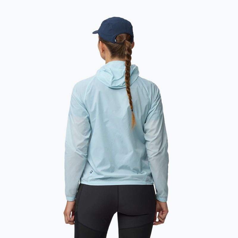 Giacca antivento da donna Fjällräven Keb Latt Wind breeze blue 3