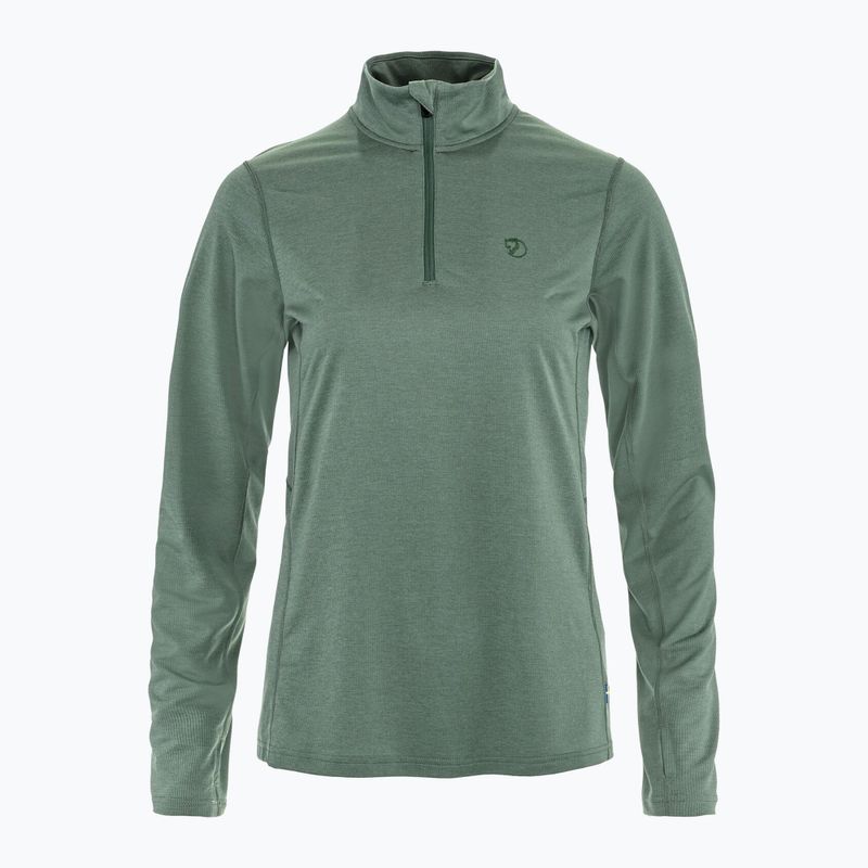 Felpa trekking da donna Fjällräven Abisko Day Hike Half Zip patina green 9