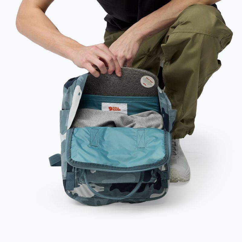 Zaino urbano Fjällräven Kanken Graphics 16 l nimbus blue/hidden animals 4