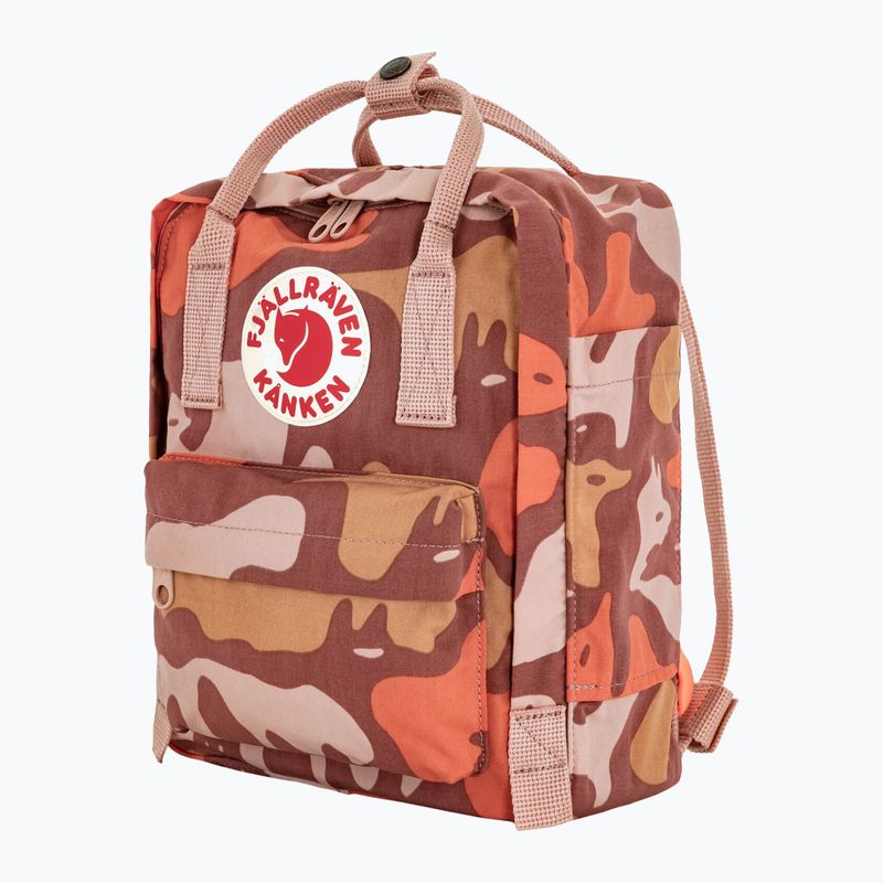 Zaino urbano Fjällräven Kanken Graphics Mini 7 l chalkrose/hidden animals 2