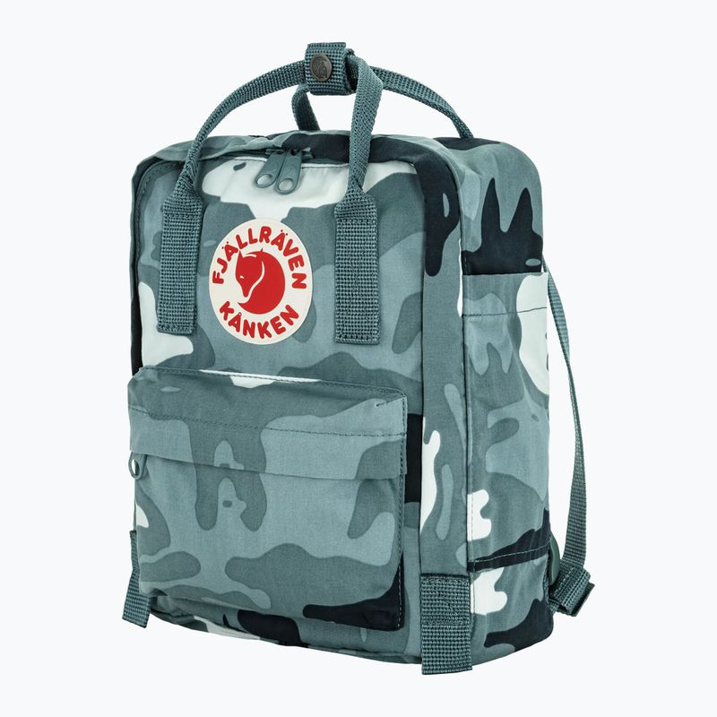 Zaino urbano Fjällräven Kanken Graphics Mini 7 l nimbus blue/hidden animals 2