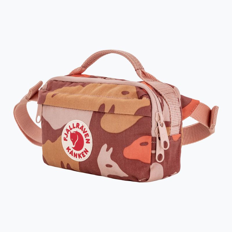 Marsupio Fjällräven Kanken Graphics Hip Pack chalk rose/hidden animals 2