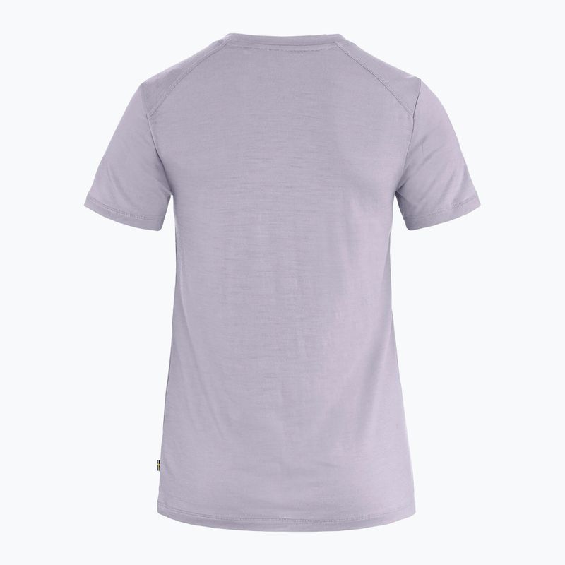 Maglietta da donna Fjällräven Abisko Wool Fox lavender mist/ dark navy 2