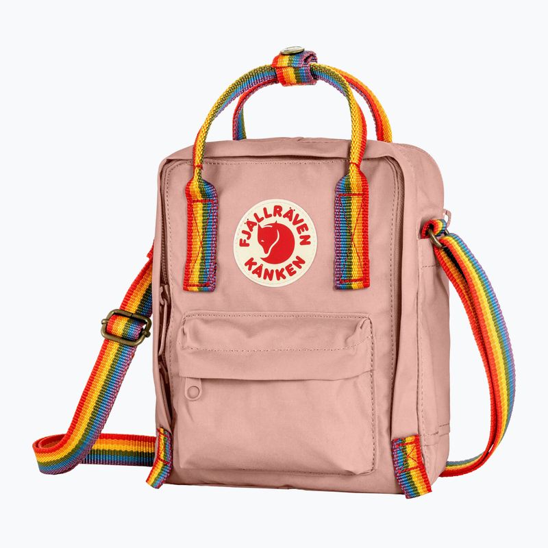Borsello Fjällräven Kanken Rainbow Sling 2,5 l chalk rose/rainbow 2