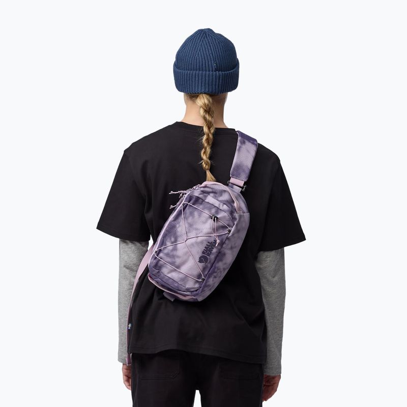 Zaino urbano a tracolla singola Fjällräven Skule Graphics Sling 6 l pastel lavender/shade 4