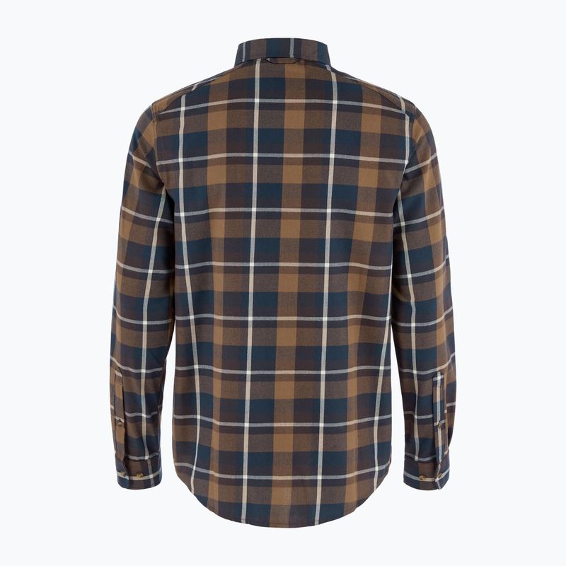 Camicia da uomo Fjällräven Fjällglim Regular wood brown/black oak 2