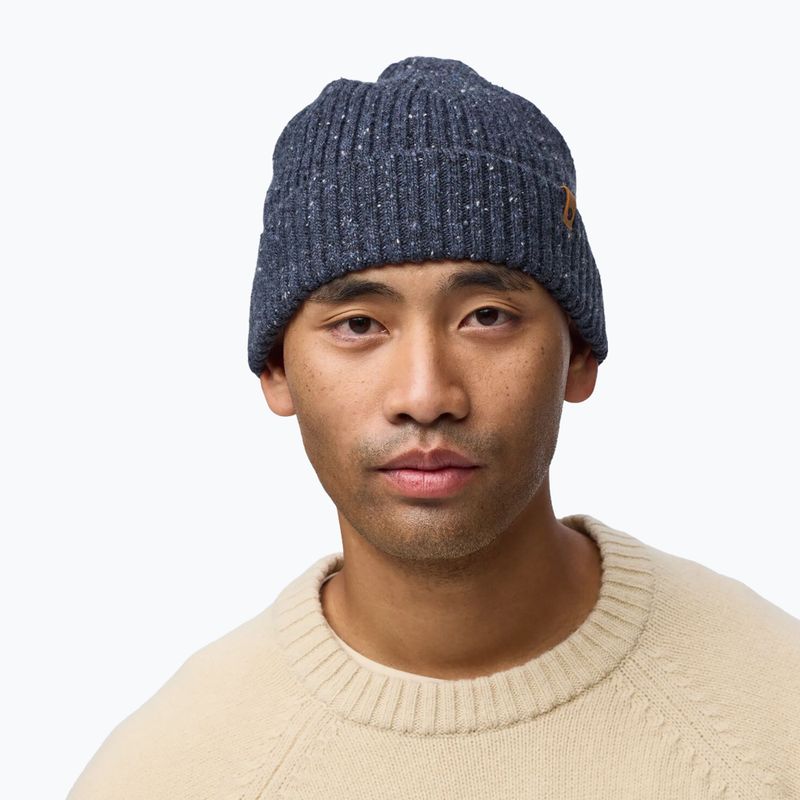Cappello invernale Fjällräven Ovik Neps Beanie dark navy 4