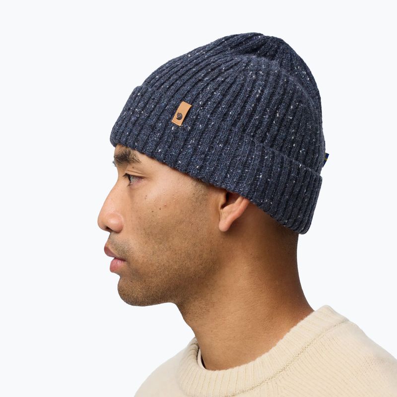 Cappello invernale Fjällräven Ovik Neps Beanie dark navy 5