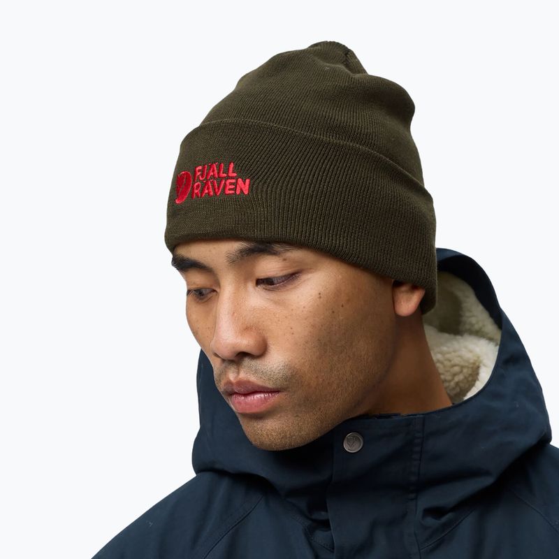 Cappello invernale Fjällräven Vardag Beanie deep forest 5