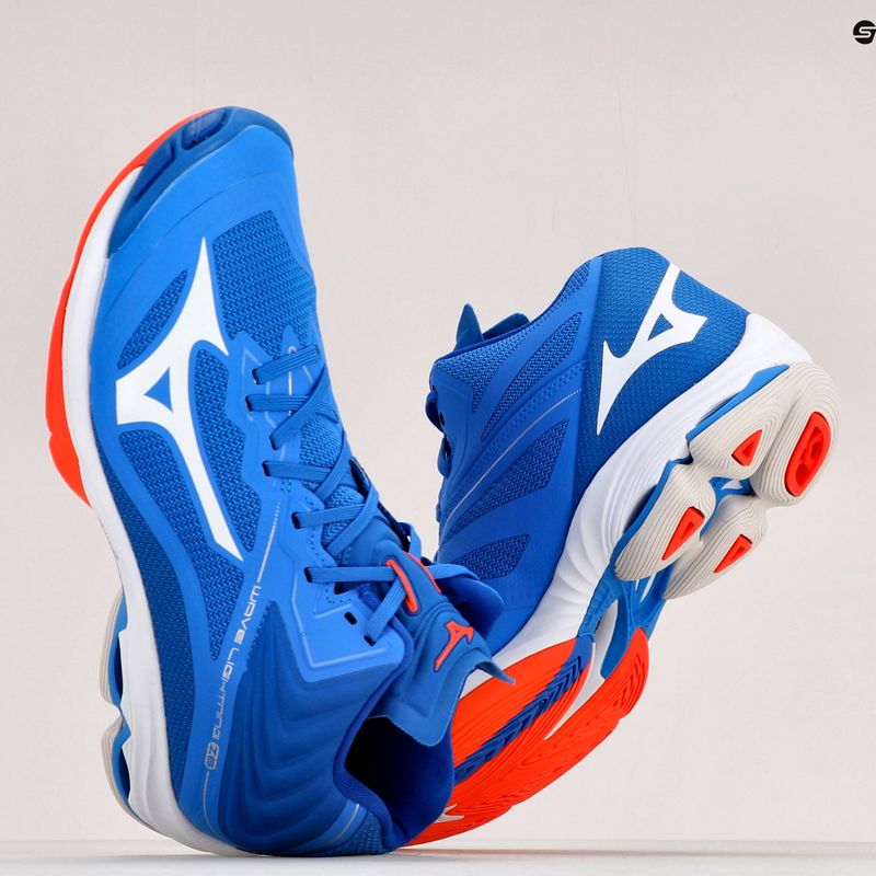Mizuno Wave Lightning Z6 Mid scarpe da pallavolo blu V1GA200524 11