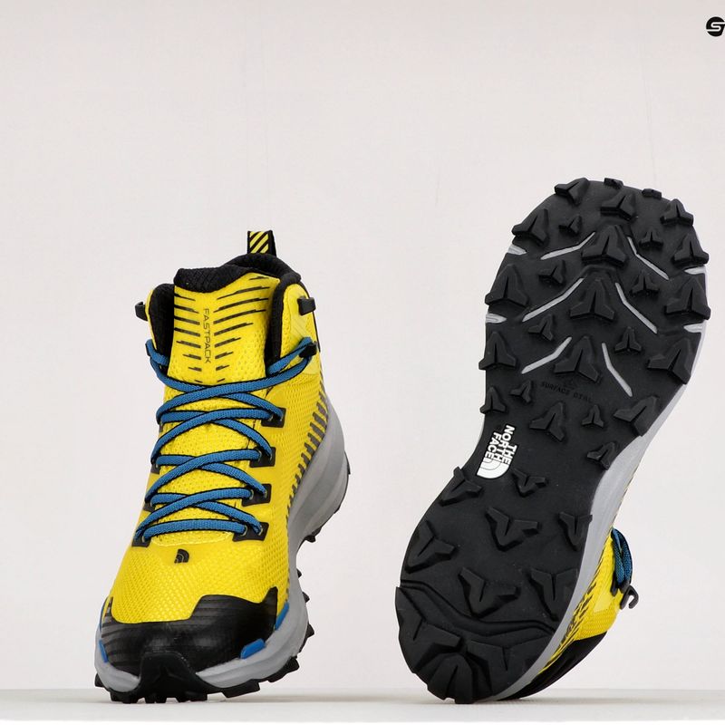 Scarpe da trekking da uomo The North Face Vectiv Fastpack Mid Futurelight giallo acido/nero 10