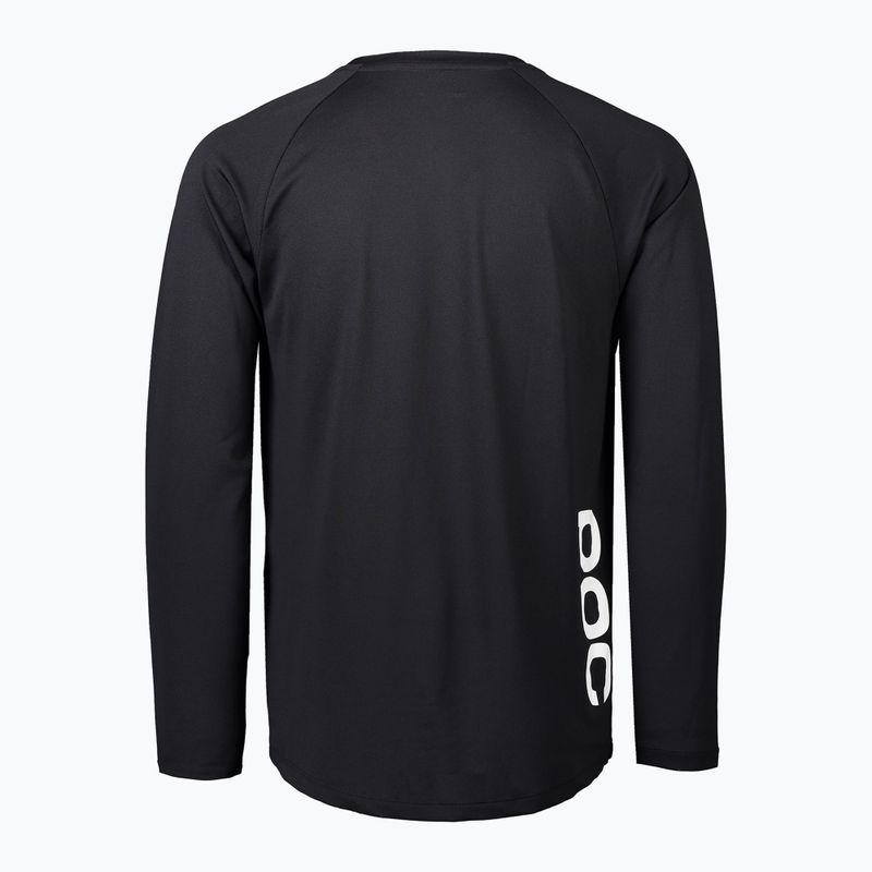Maglia da ciclismo a maniche lunghe da uomo POC DH Jersey carbon black 2