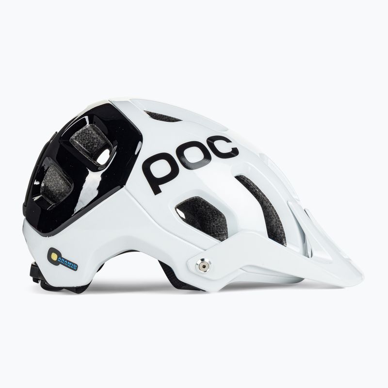 Casco da bici POC Tectal Race SPIN bianco idrogeno/nero uranio 3