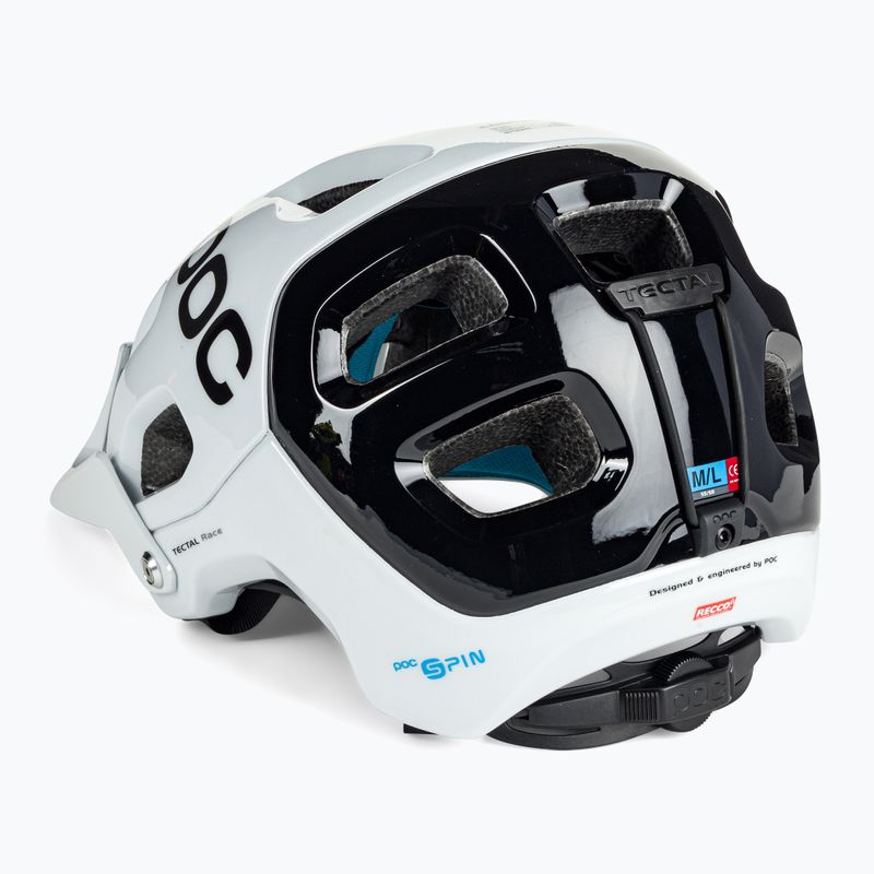 Casco da bici POC Tectal Race SPIN bianco idrogeno/nero uranio 4