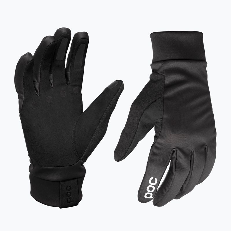 Guanto da ciclismo POC Essential Softshell nero uranio 5