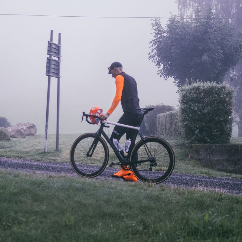 POC Thermal Bootie 2022 protezioni per scarponi da ciclismo arancio zink 7