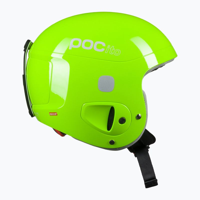 Casco da sci per bambini POC POCito Skull giallo fluorescente/verde 4