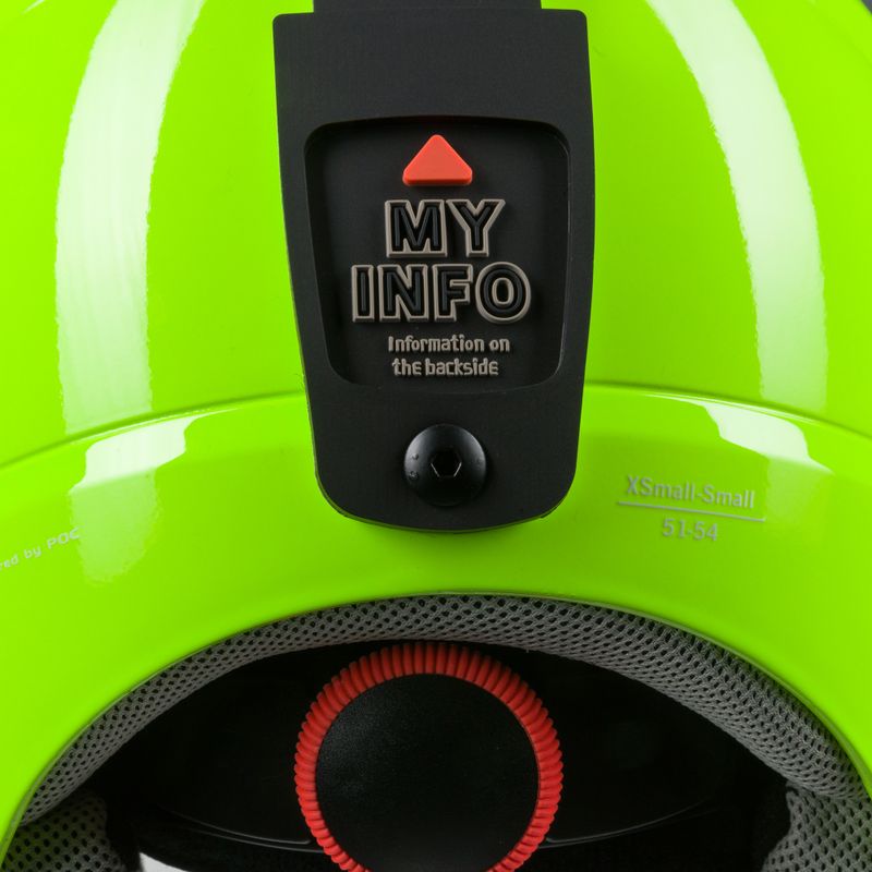 Casco da sci per bambini POC POCito Skull giallo fluorescente/verde 6