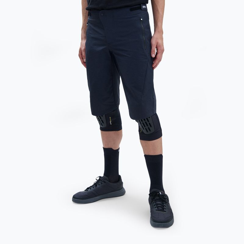 Pantaloncini da ciclismo POC Essential Enduro da uomo, nero uranio