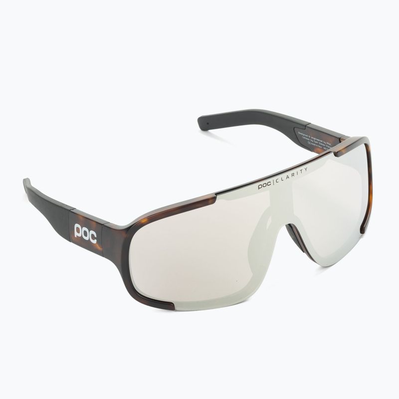 Occhiali da sole POC Aspire tartaruga marrone/viola/argento a specchio