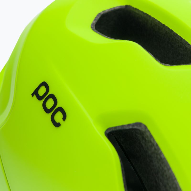 Casco da bici POC Axion SPIN giallo fluorescente/verde opaco 7