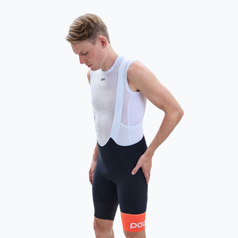 POC Essential Road VPDs Bib Shorts da uomo nero uranio/bianco idrogeno 3