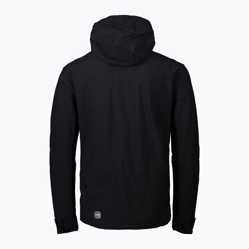 Giacca da ciclismo da uomo POC Transcend nero uranio 2