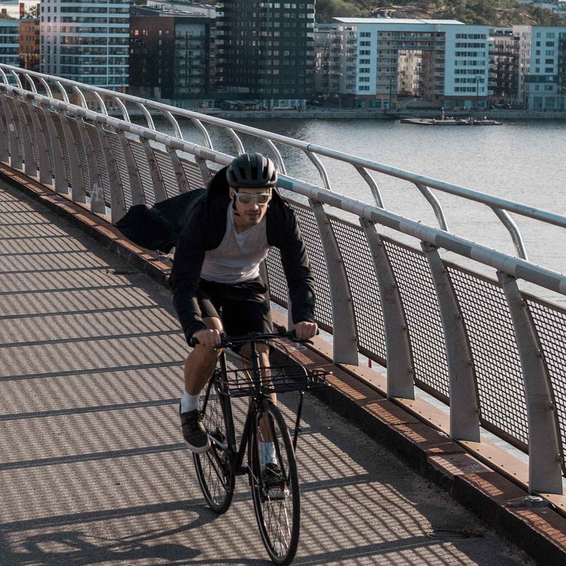 Giacca da ciclismo da uomo POC Transcend nero uranio 3