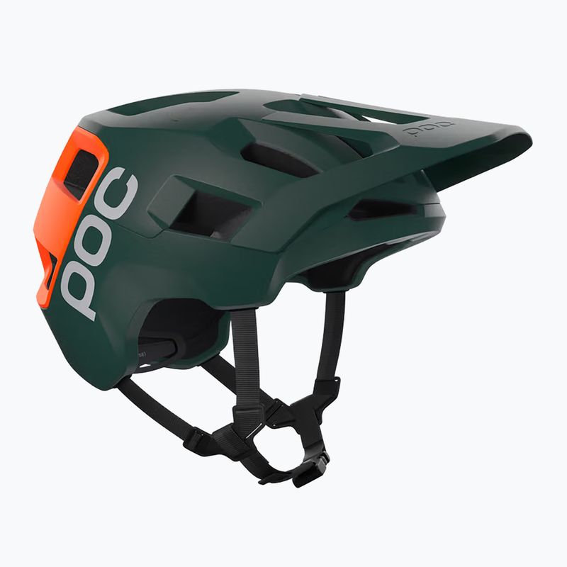 Casco da ciclismo POC Kortal Race Mips pargasite green matt/fluorescent orange matt