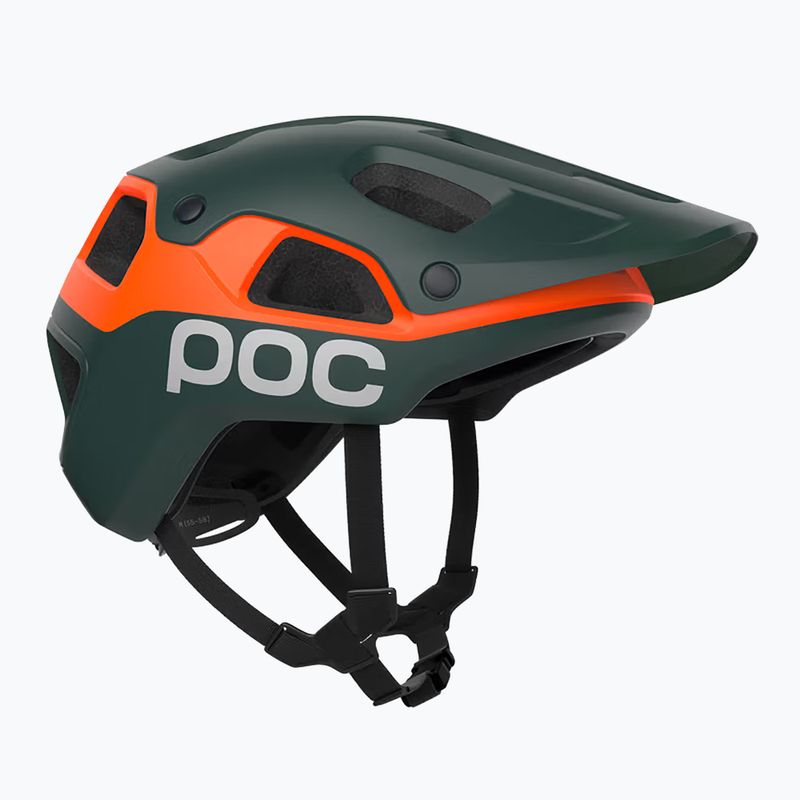 Casco da ciclismo POC Cularis Pure pargasite green matt/fluorescent orange matt