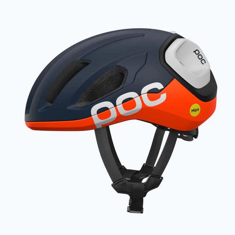 Casco da ciclismo POC Amidal apatite navy matt/orange matt/hydrogen white matt 4