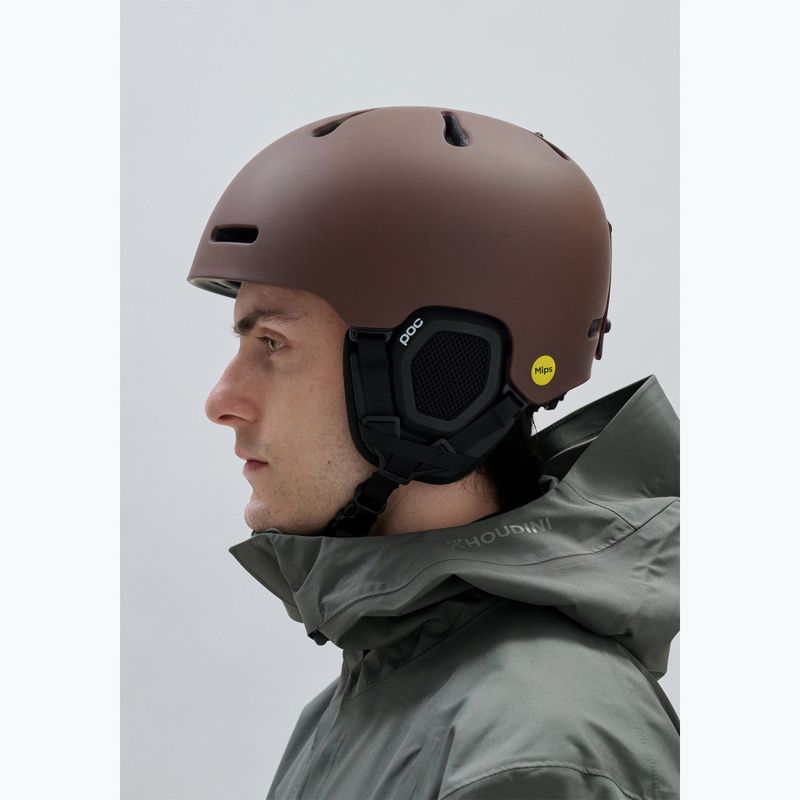 Casco da sci POC Fornix MIPS bronzite brown matt 6