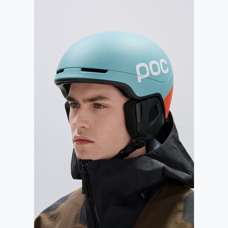 Casco da sci POC Obex Contour indicolite blue matt/carnelian orange matt 5