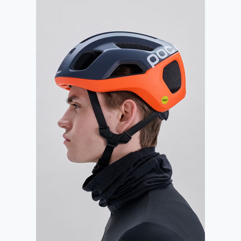 Casco da ciclismo POC Ventral Air Mips apatite navy matt/orange matt/hydrogen white matt 6