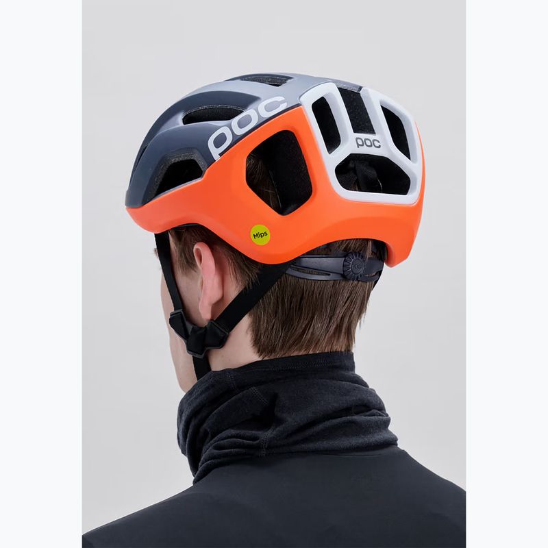 Casco da ciclismo POC Ventral Air Mips apatite navy matt/orange matt/hydrogen white matt 7