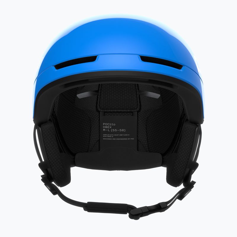 Casco da sci per bambini POC Pocito Obex MIPS Jr fluorescent blue 3