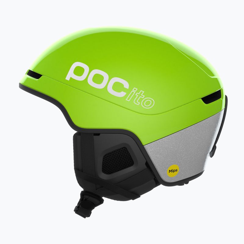 Casco da sci per bambini POC Pocito Obex MIPS Jr fluorescent yellow/green 2