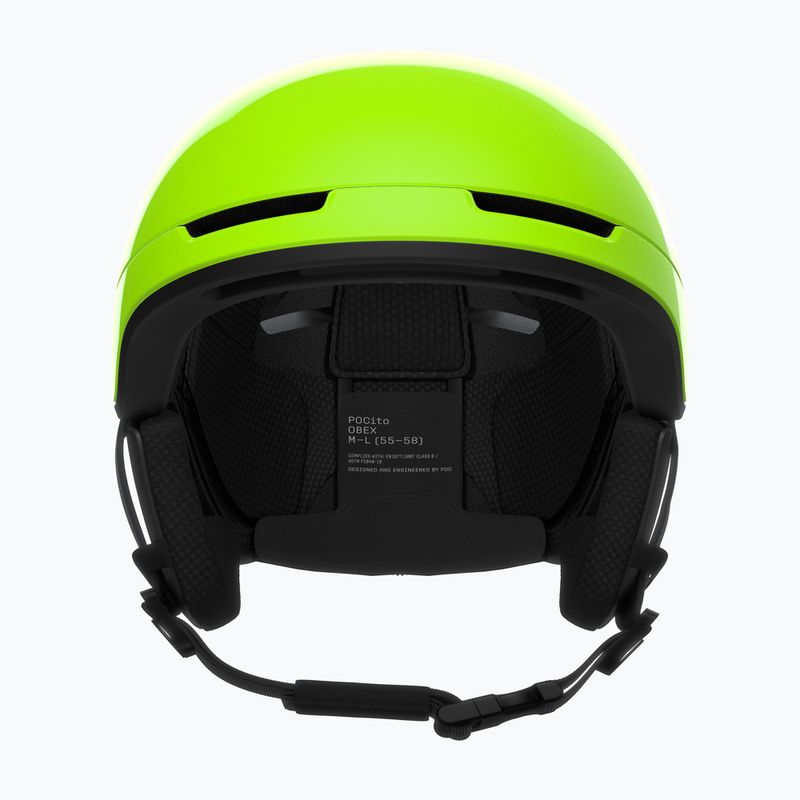 Casco da sci per bambini POC Pocito Obex MIPS Jr fluorescent yellow/green 3