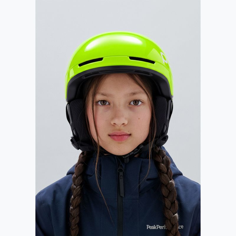 Casco da sci per bambini POC Pocito Obex MIPS Jr fluorescent yellow/green 6