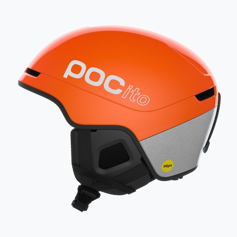 Casco da sci per bambini POC Pocito Obex MIPS Jr fluorescent orange 2
